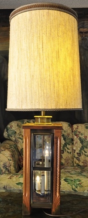 Vintage table lamp with candle like lights