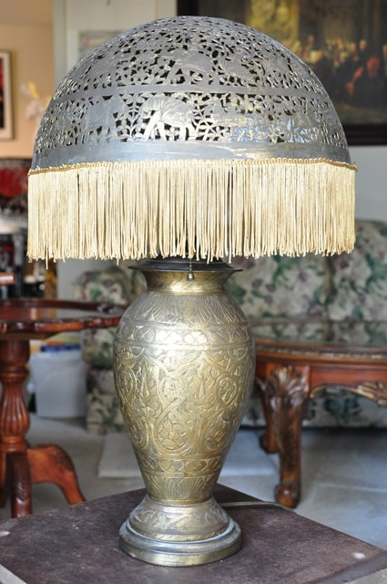 Antique Indian Hindu Brass Engraved & Pierced Lidded Vase/Lamp/Incense –  BLOOMSBURY FINE ART & ANTIQUES