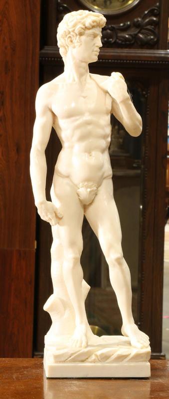 Composite sculpture of Michelangelo's David by A. Santini
