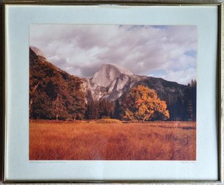 Beautiful 1982 Half Dome in Yosemite Valley framed photograph