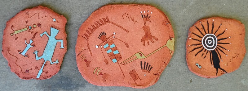 Artwork on clay tablets
