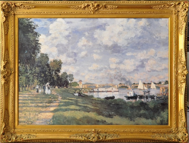 Framed print of Claude Monet's Le bassin d'Argenteuil