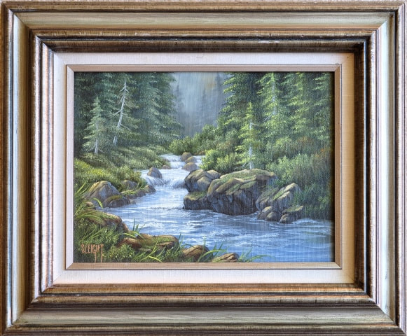 Oil on canvas landscape painting by Judy Sleight