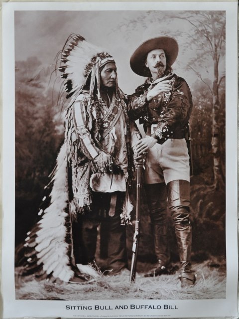 Print of photo titled Sitting Bull and Buffalo Bill taken in 1885