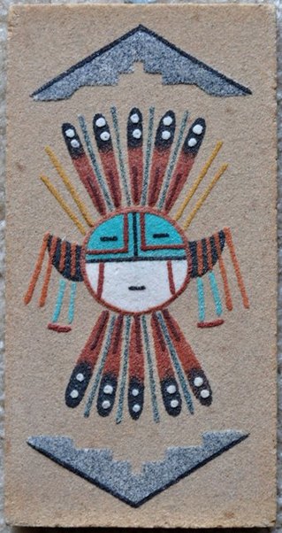 Native American sandpainting by Bert