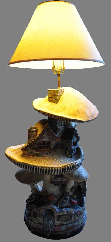 Rare mushroom shaped lamp from 1977 by Apsit Brothers of California