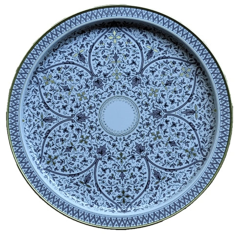 Replica decorative disc with Venetian design