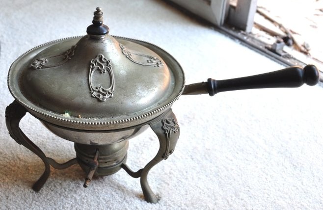 S. Sternau & Co. New York chafing dish from early 1900's