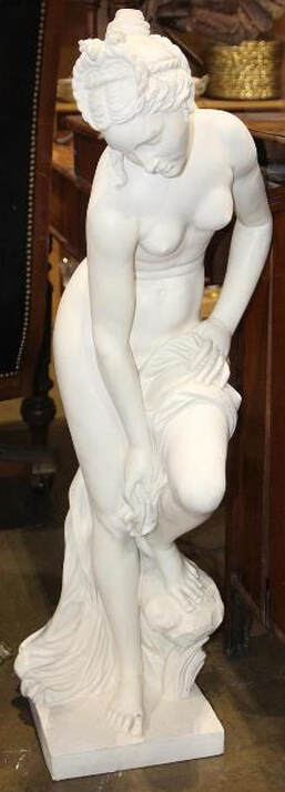 Sculpture of Venus emerging from the bath after D'après Christophe-Gabriel Allegrain