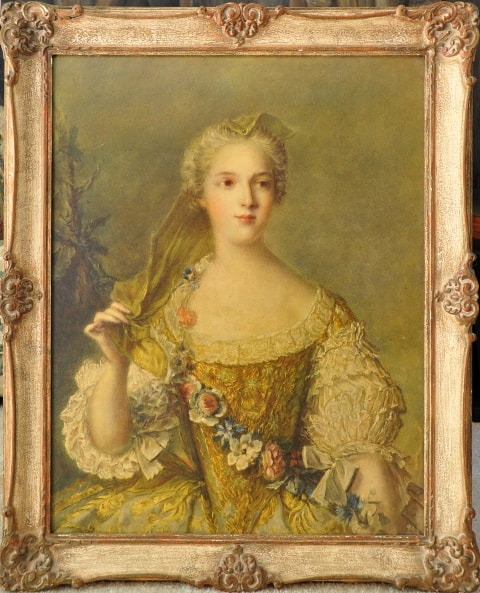 Chromolithograph of Madame Sophie de France after Jean-Marc Nattier