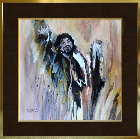 Oil on canvas painting titled The Tenor by California artist Lenore Beran