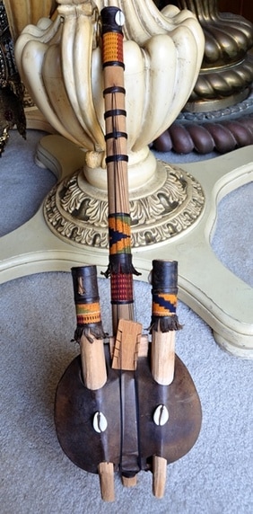 Antique Kora (stringed musical instrument) from West Africav
